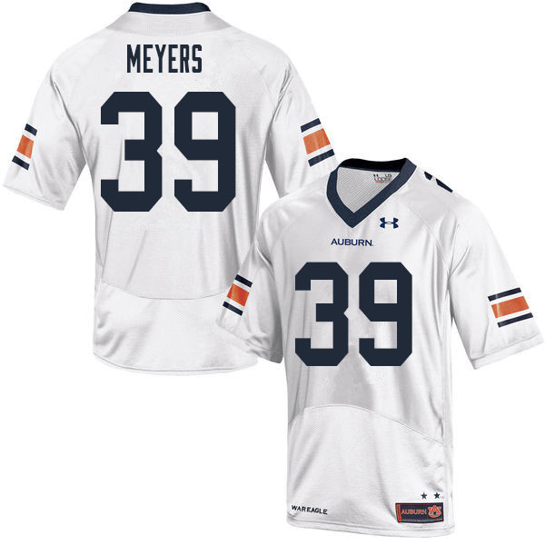 Men #39 Marshall Meyers Auburn Tigers College Football Jerseys Sale-White - Click Image to Close